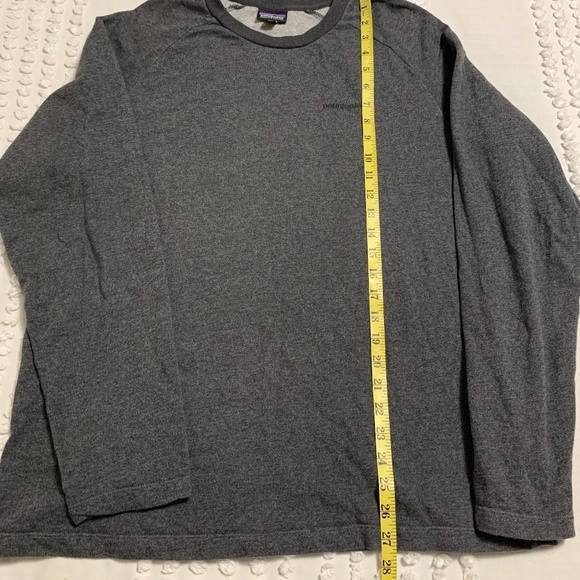 Patagonia Men's P-6 Logo Lightweight Crew Sweatshirt Grey Large Outdoors Minimal - Picture 9 of 9